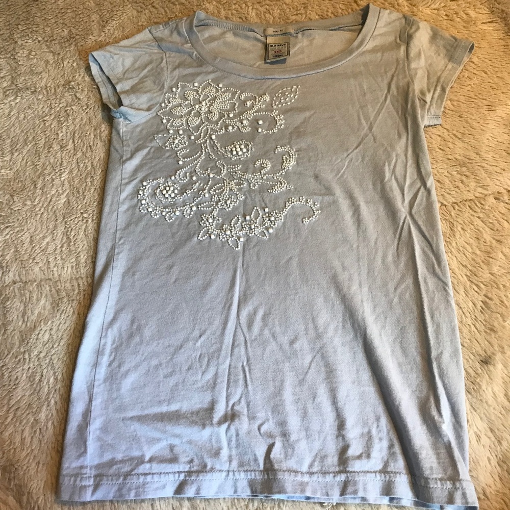 Old Navy Beaded Tee Shirt